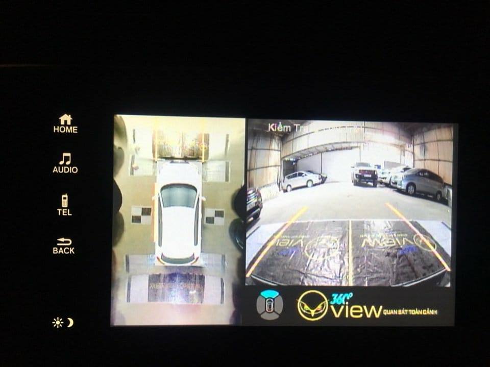 Camera 360 Oview Tich Hop Vao Man Hinh Rin Xe Honda CRV 2018